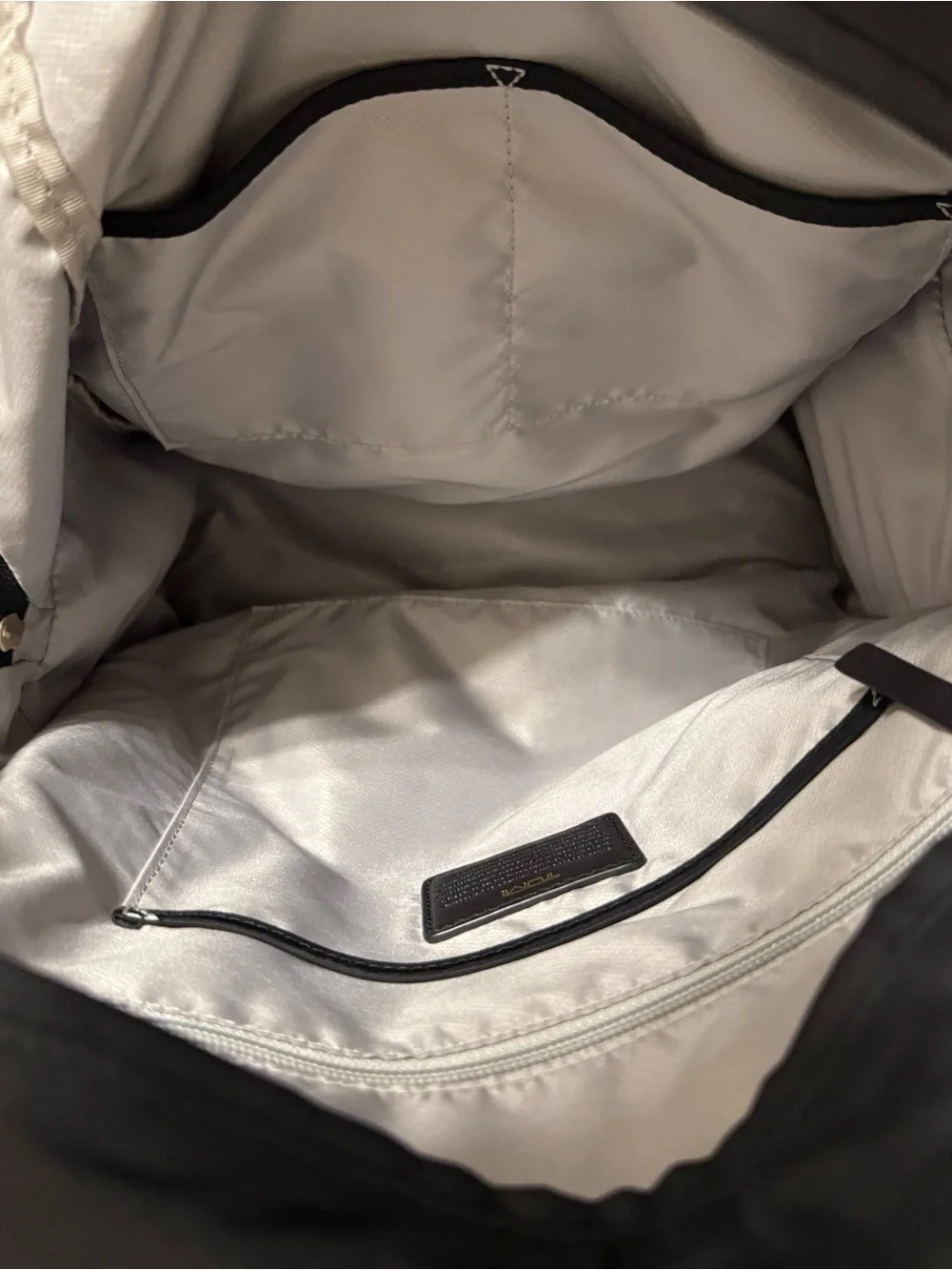 TUMI Voyageur Carson Backpack Black Gold Nylon 109963 Laptop Travel Bag